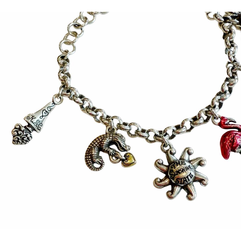 Brighton Florida State Silver Charm Bracelet - Picture 4 of 6